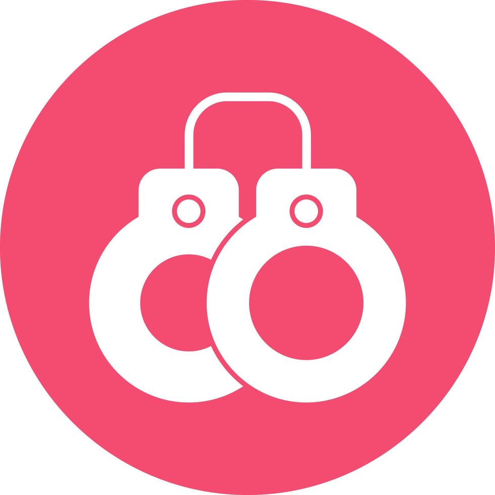 Handcuffs Vector Icon Design