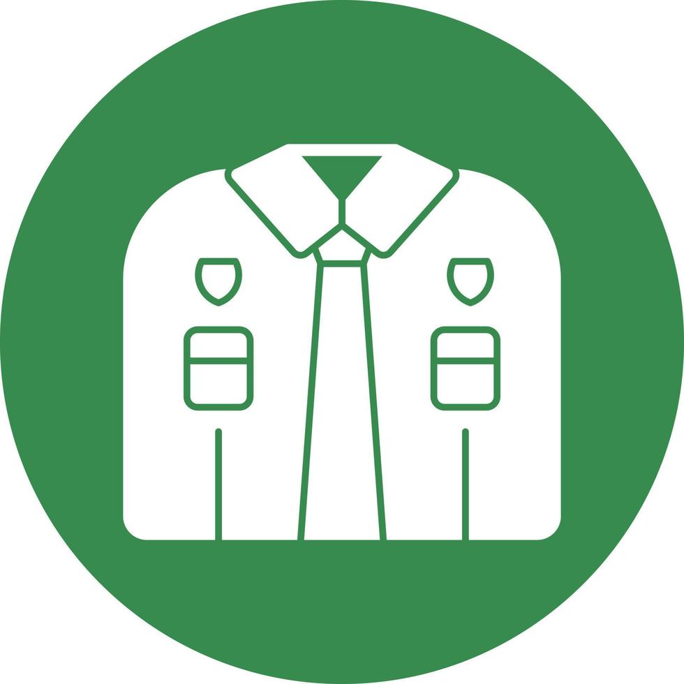 Police Uniform Vector Icon Design