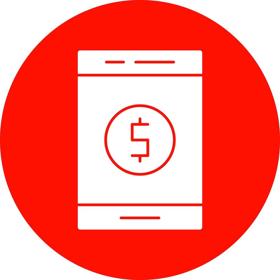 Online Money Vector Icon Design