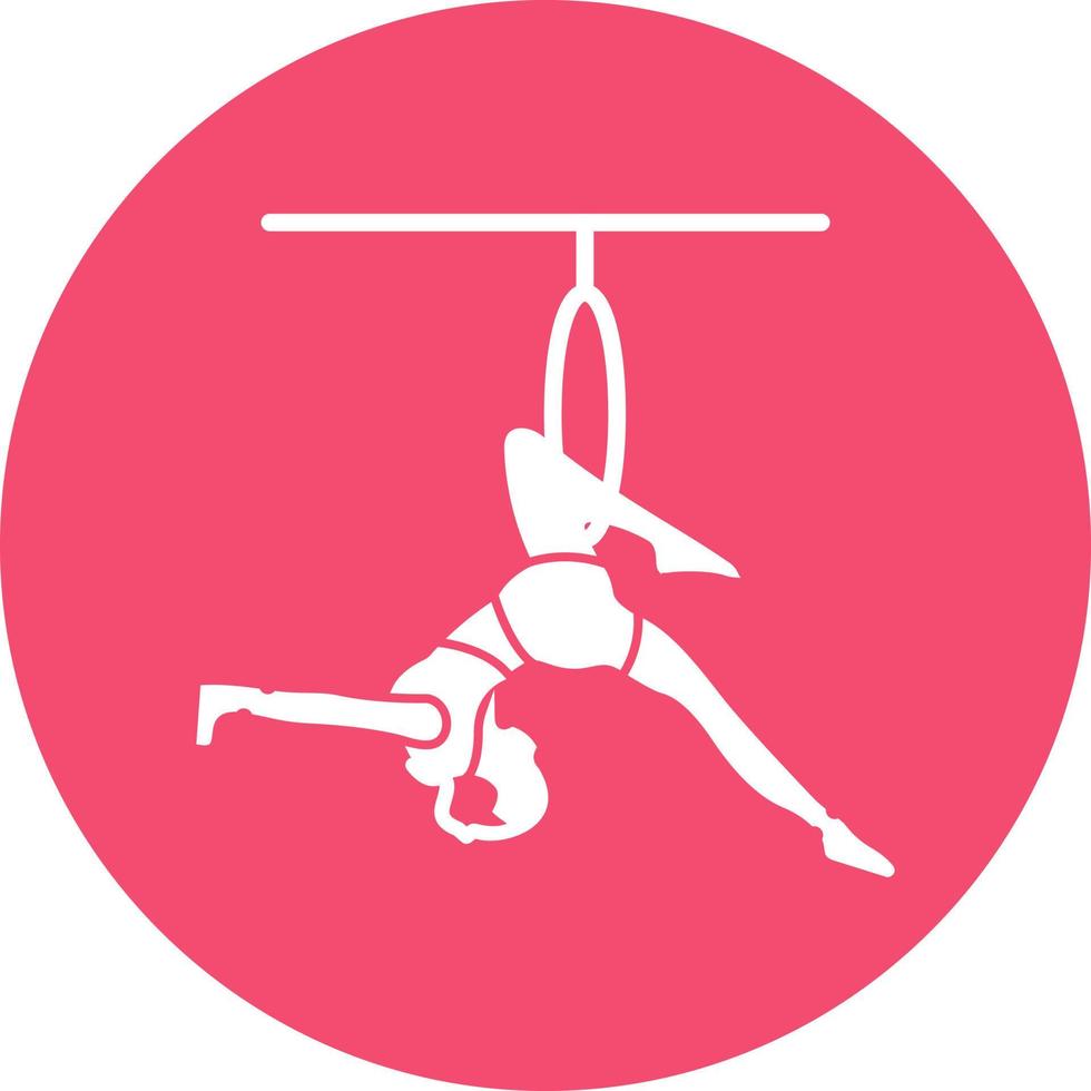 Trapeze Artist Vector Icon Design