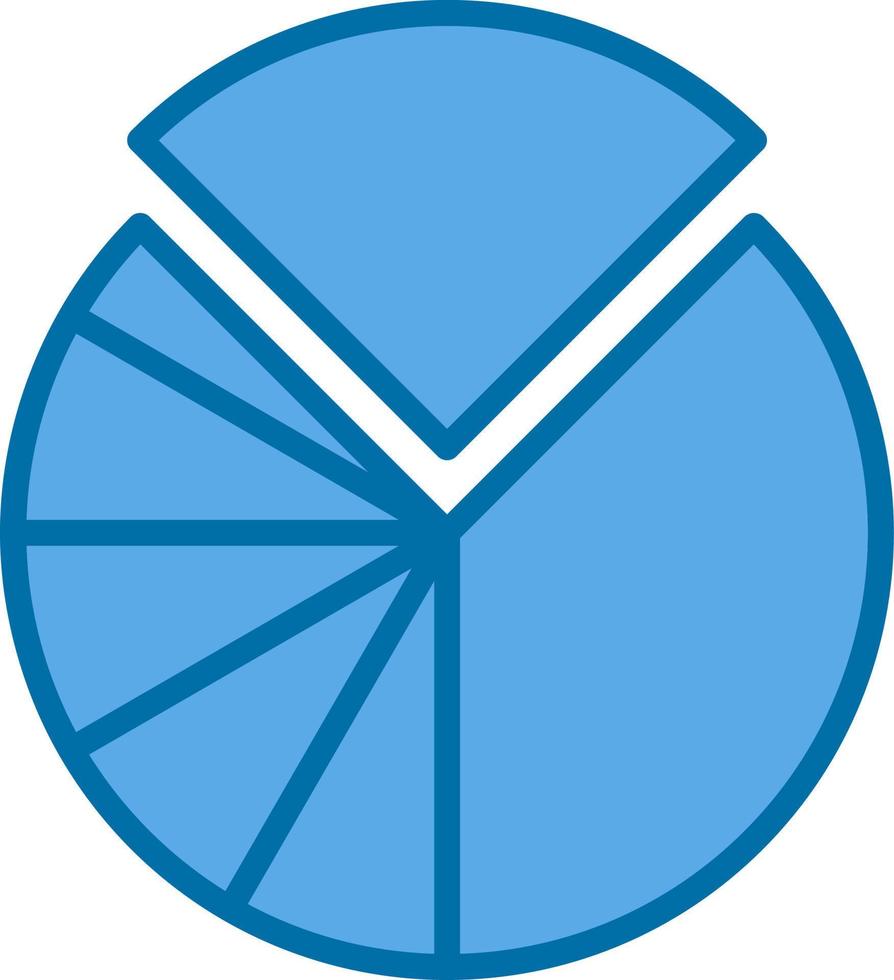 Pie Chart Vector Icon Design