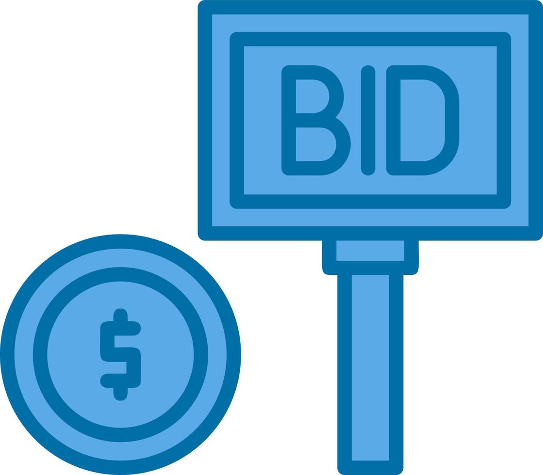 Bid Vector Icon Design