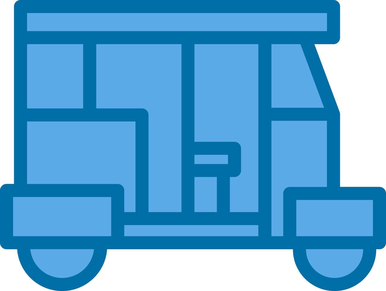 diseño de icono de vector de rickshaw