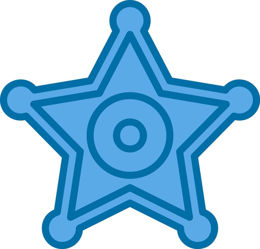 Sheriff Badge Vector Icon Design