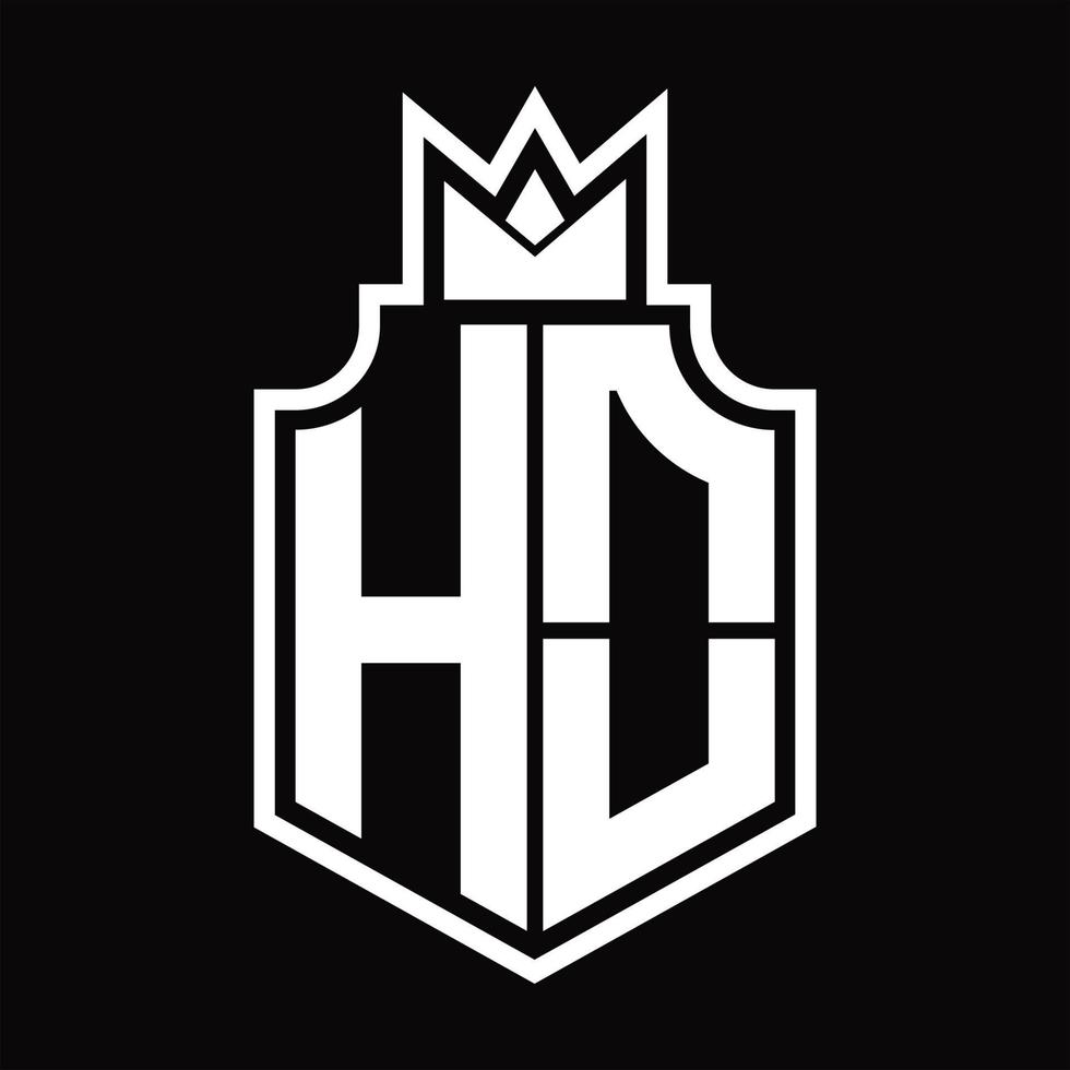 HO Logo monogram design template vector