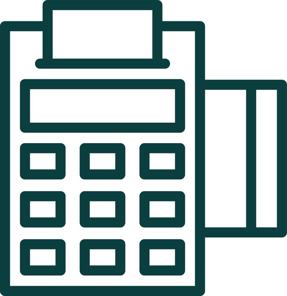 Pos Terminal Vector Icon Design