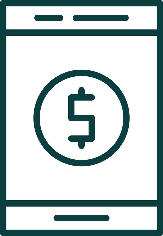 Online Money Vector Icon Design