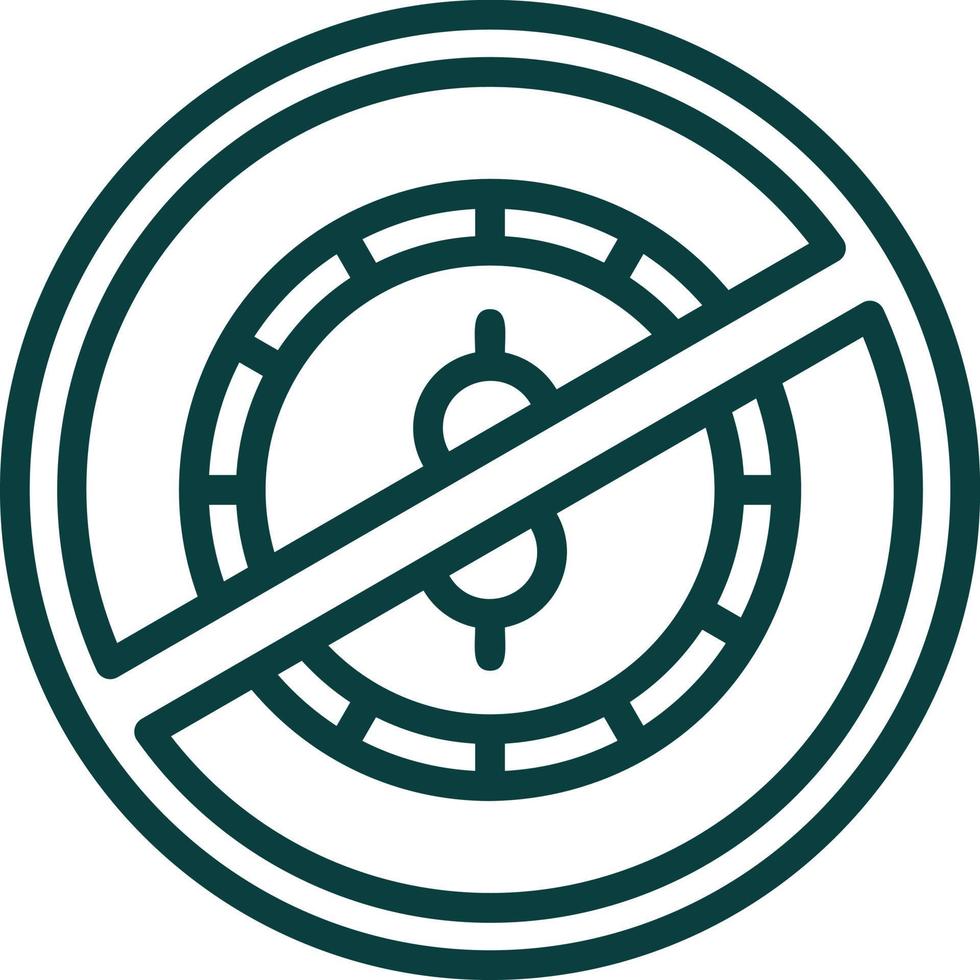 No Money Vector Icon Design