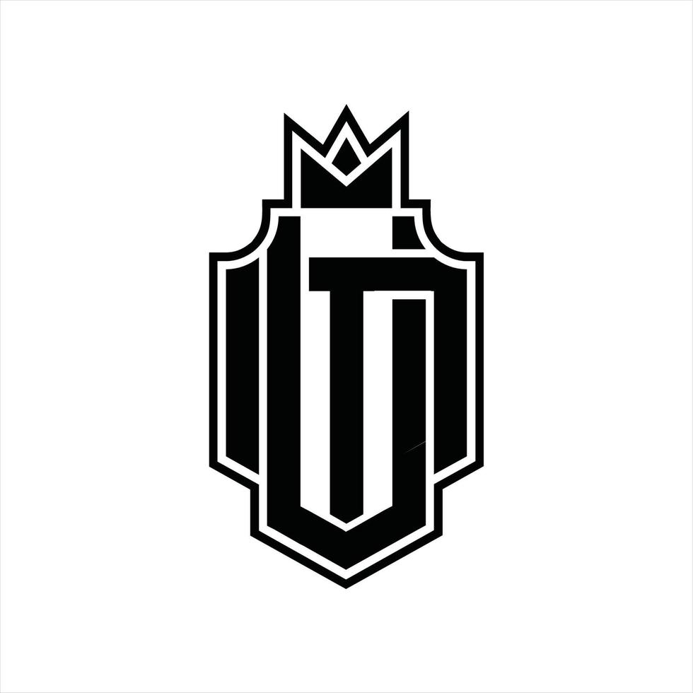 UM Logo monogram design template vector