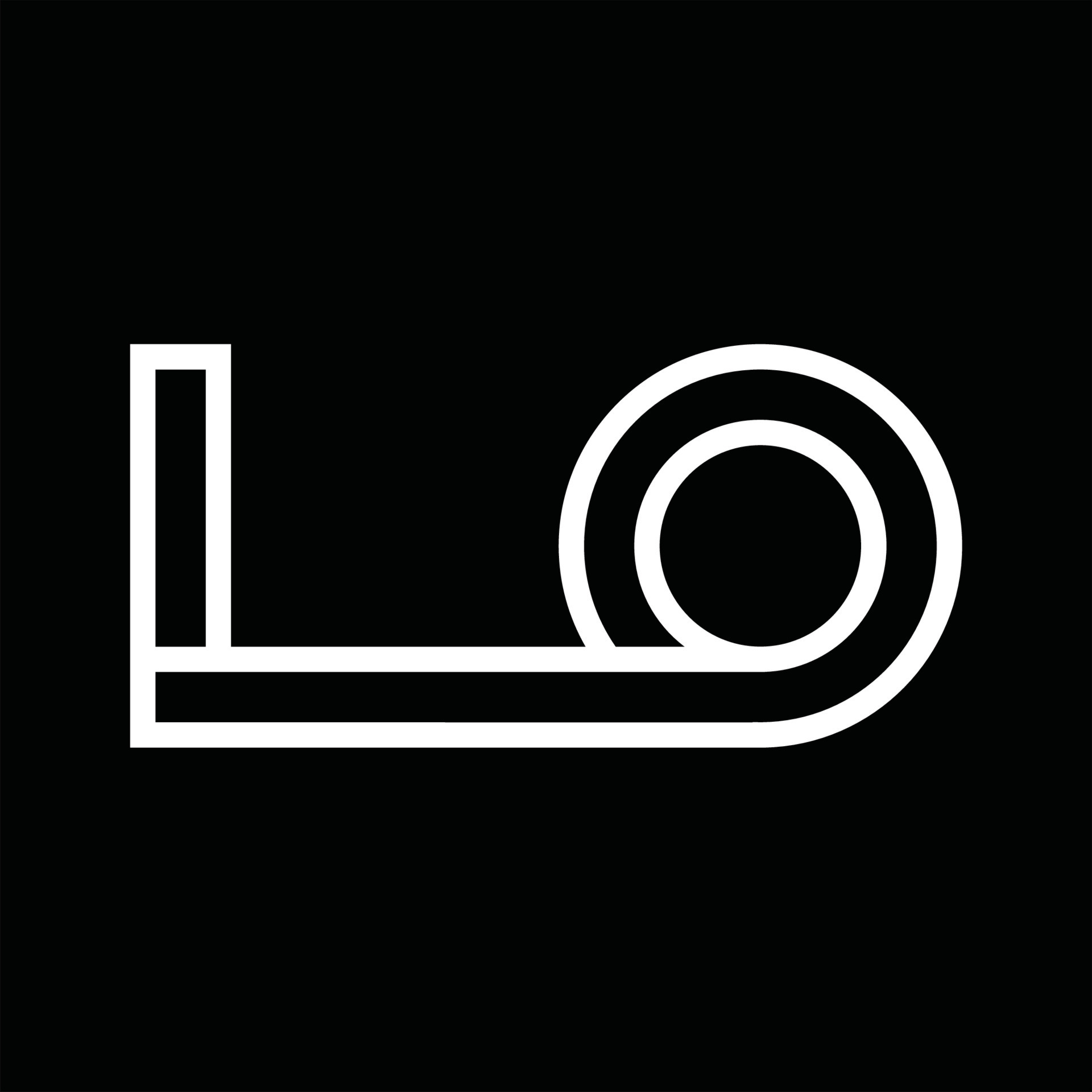 LO Logo monogram with line style negative space 16566121 Vector Art at ...