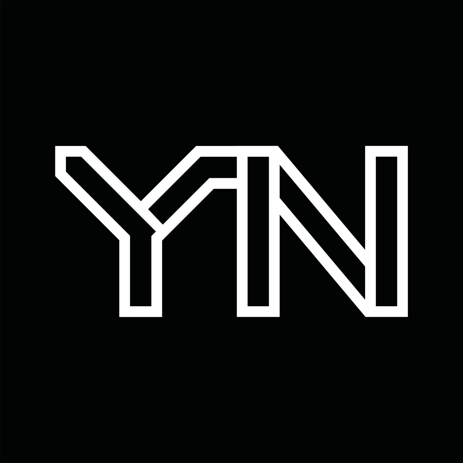 YN Logo monogram with line style negative space 16566424 Vector Art at