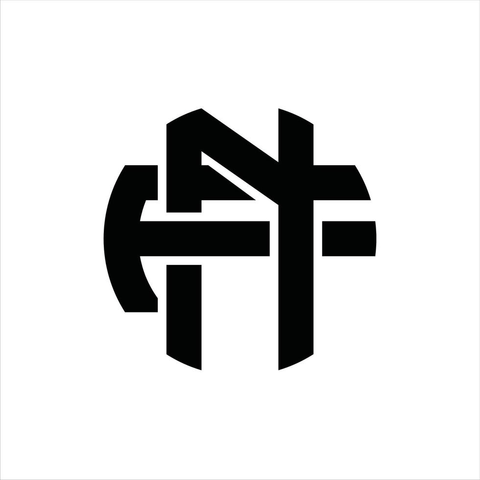 NF Logo monogram design template vector
