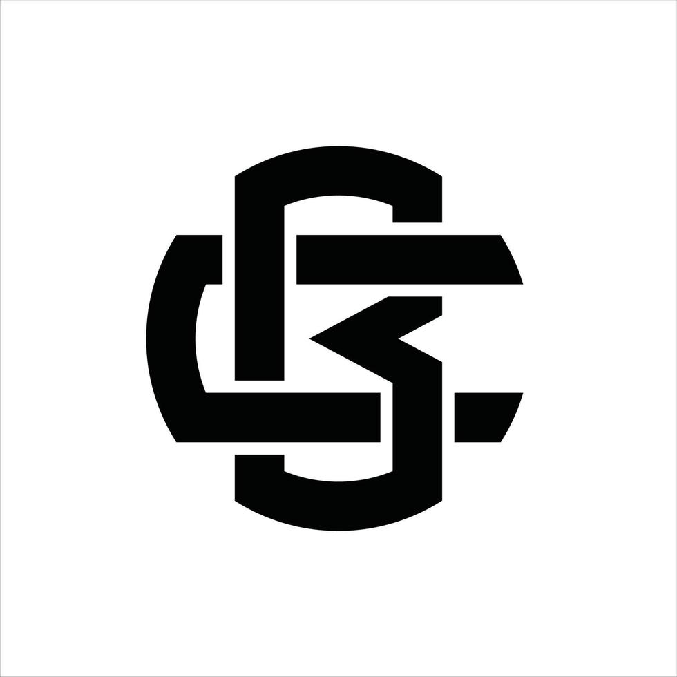 BC Logo monogram design template vector