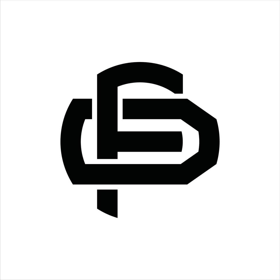 FD Logo monogram design template vector