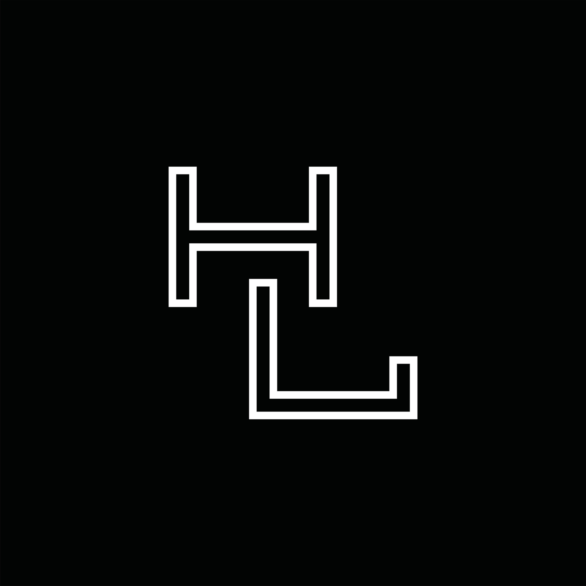 HL Logo monogram with line style design template 16566769 Vector Art at ...