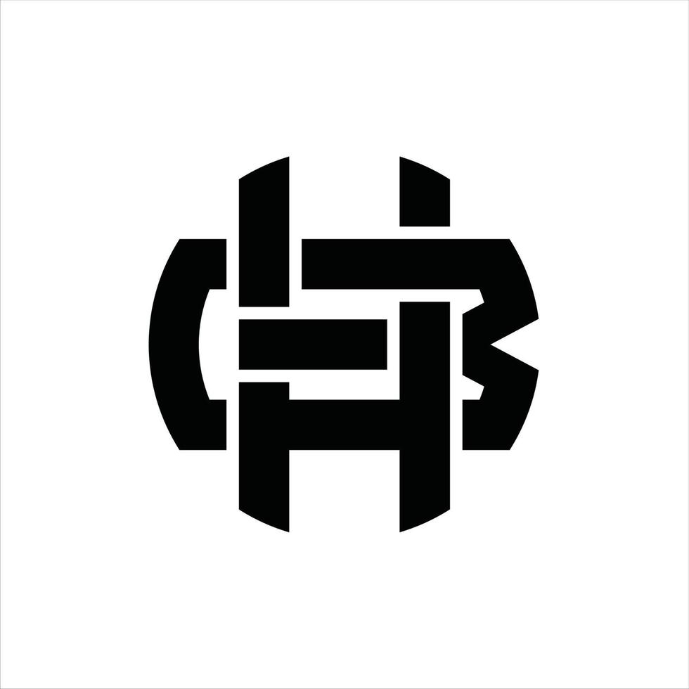 HB Logo monogram design template vector