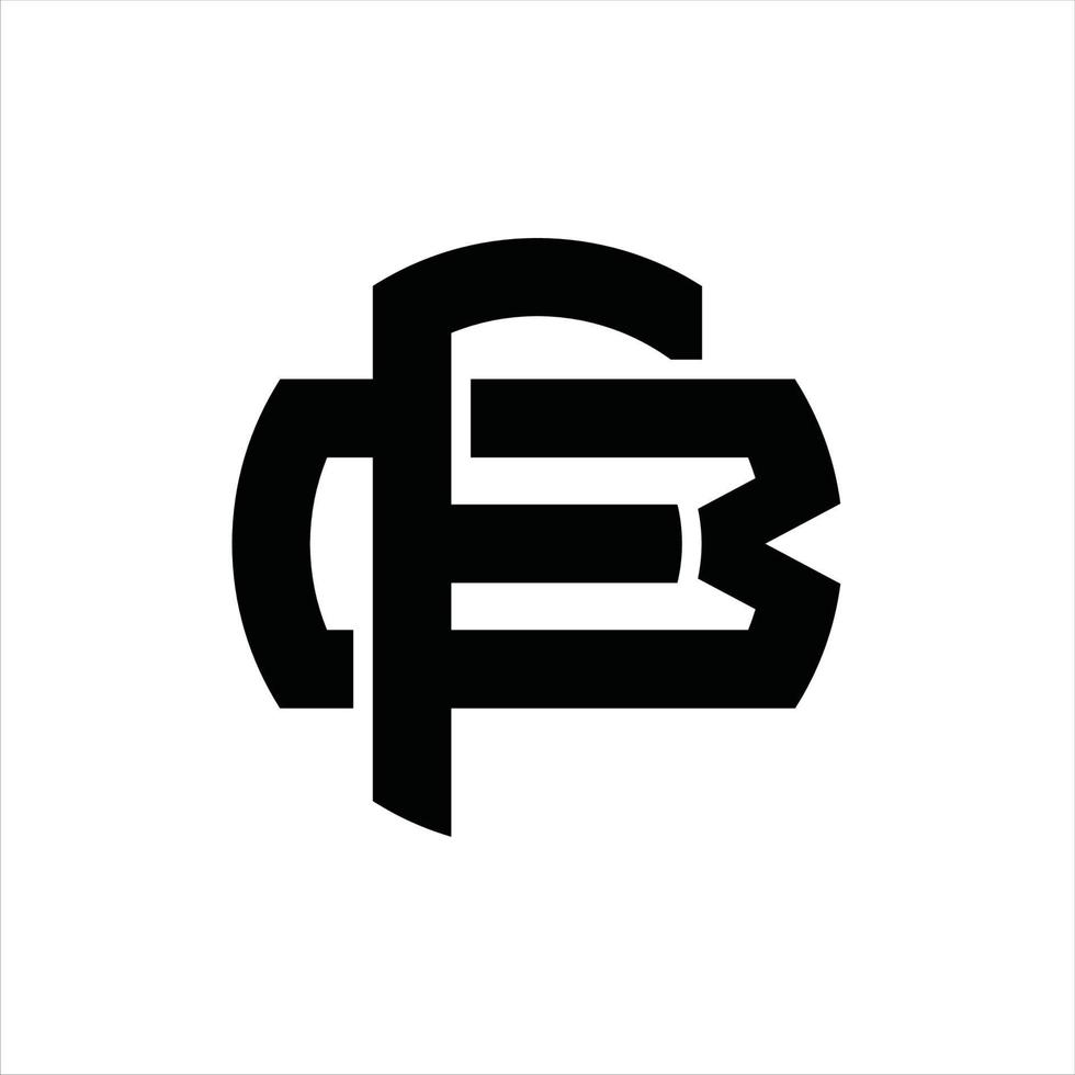 FB Logo monogram design template vector