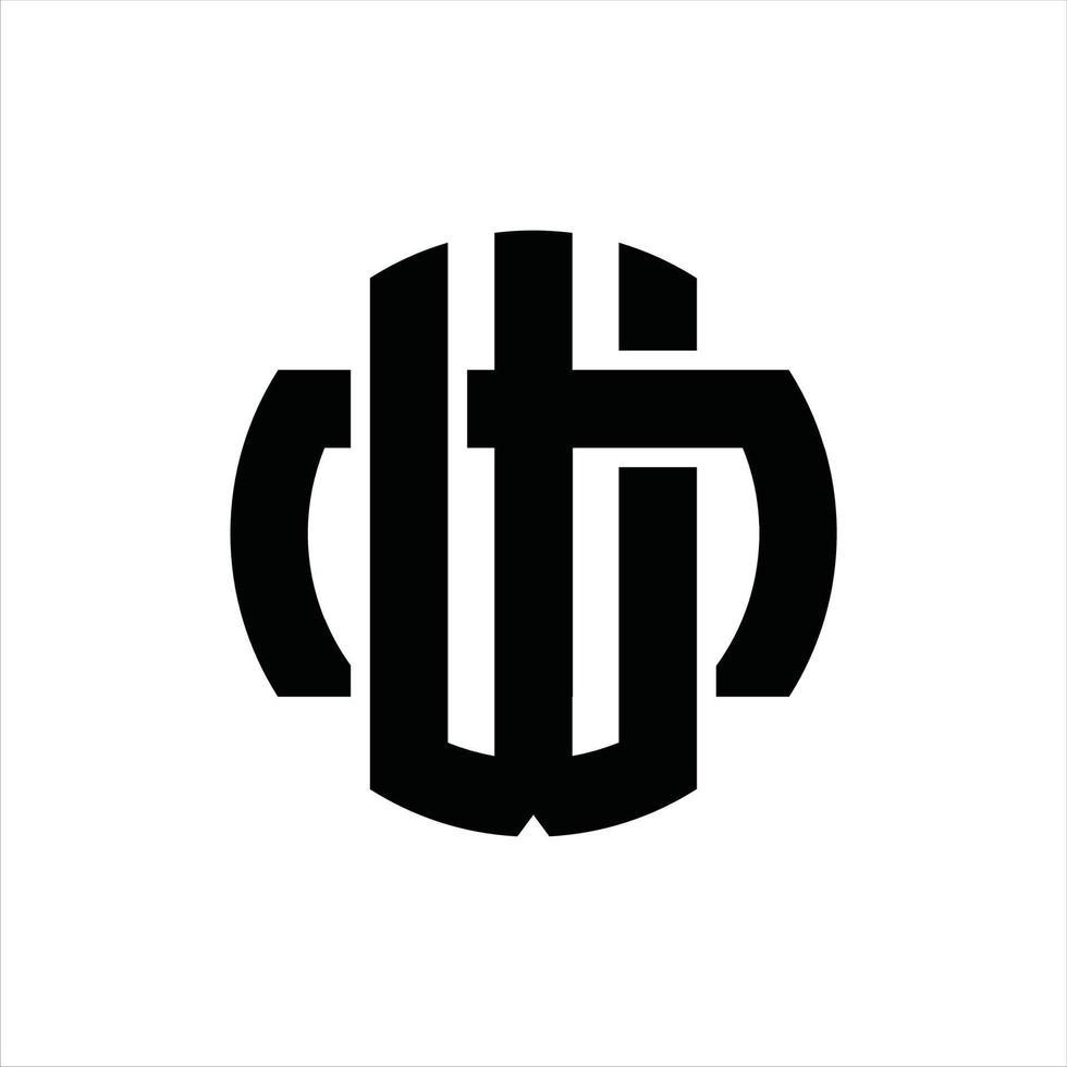 WM Logo monogram design template vector