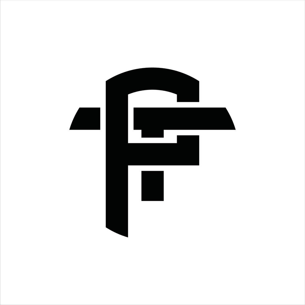 PT Logo monogram design template vector