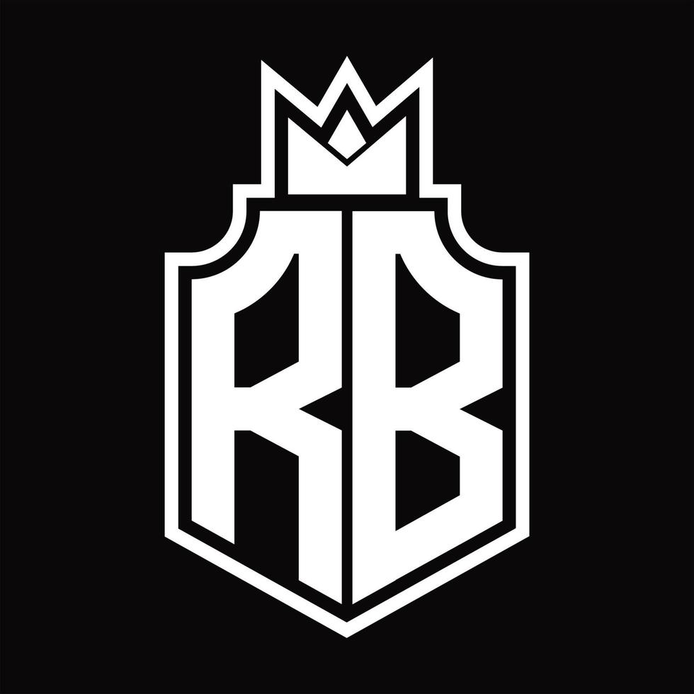 RB Logo monogram design template vector