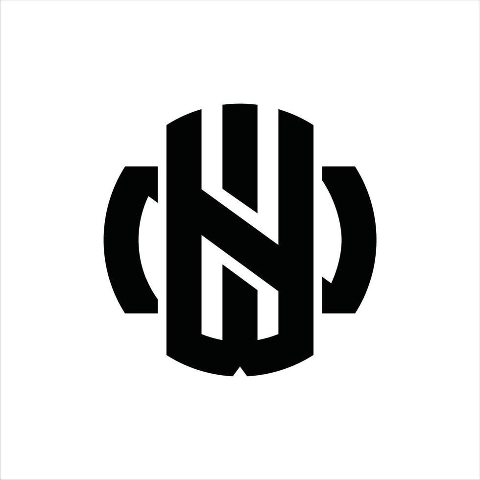 WN Logo monogram design template 16568105 Vector Art at Vecteezy