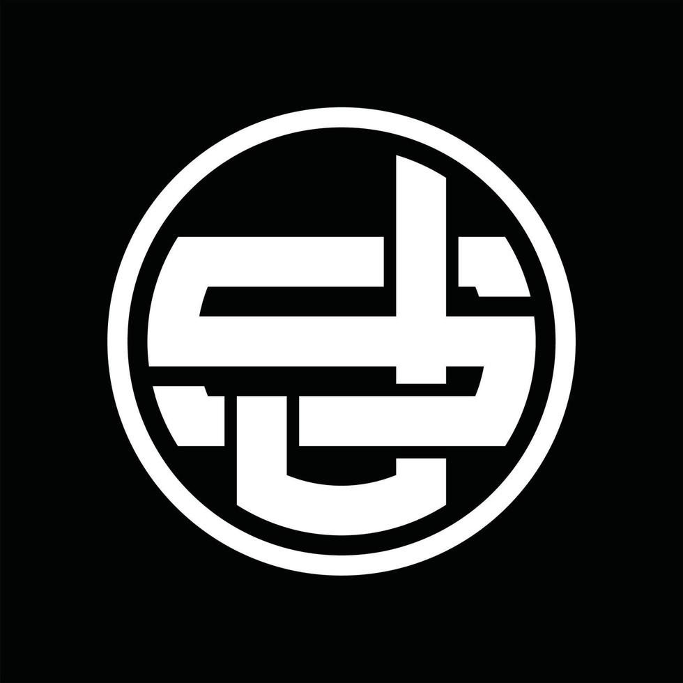 JS Logo monogram design template vector