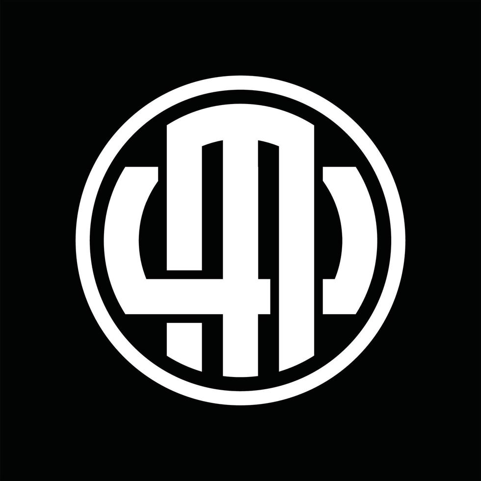 MW Logo monogram design template vector