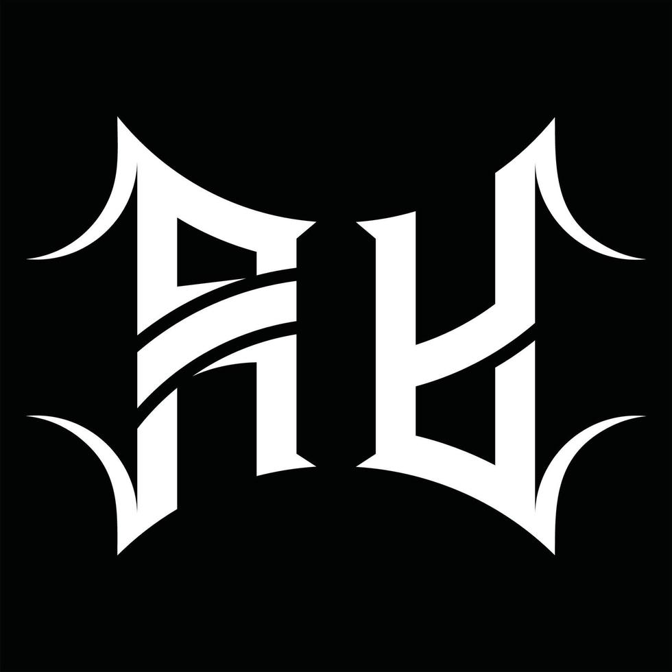 AY Logo monogram with abstract shape design template 16568351 Vector