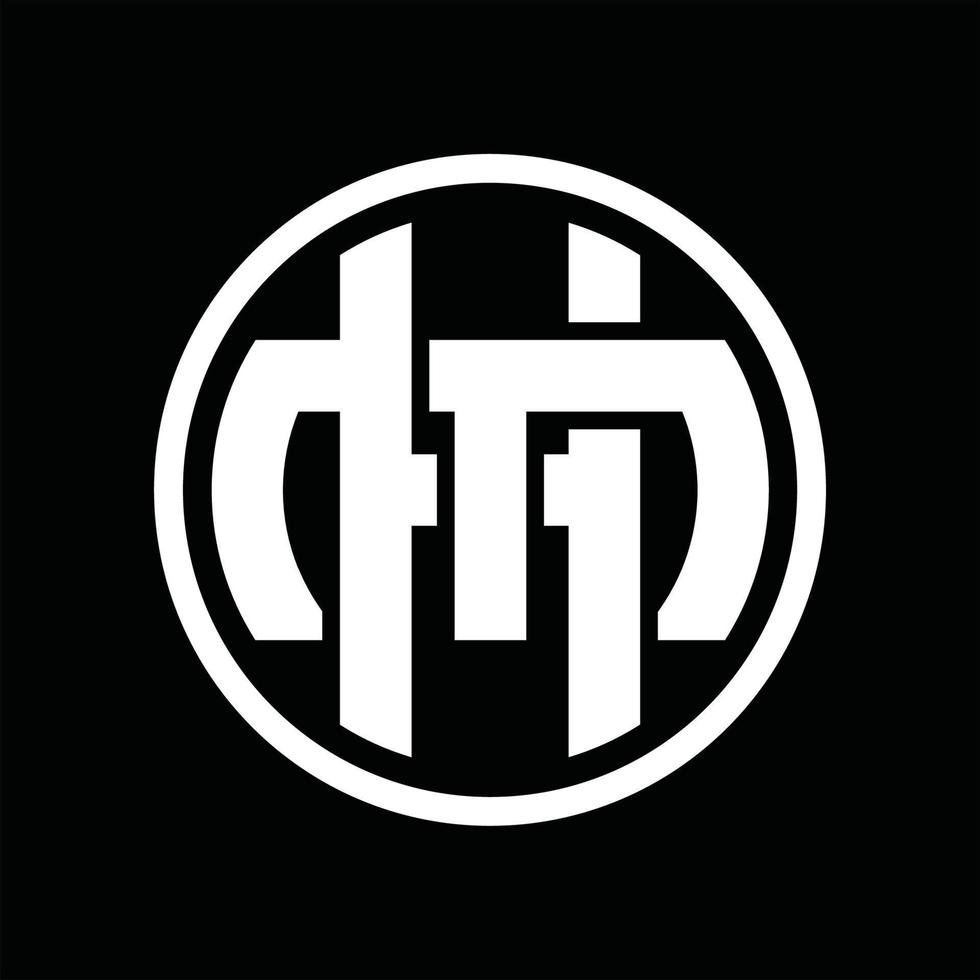 HM Logo monogram design template vector