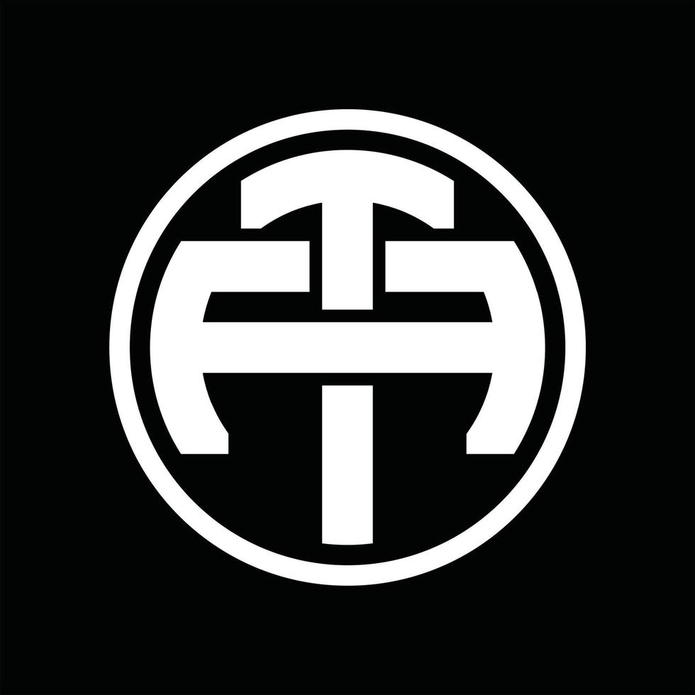 TA Logo monogram design template vector
