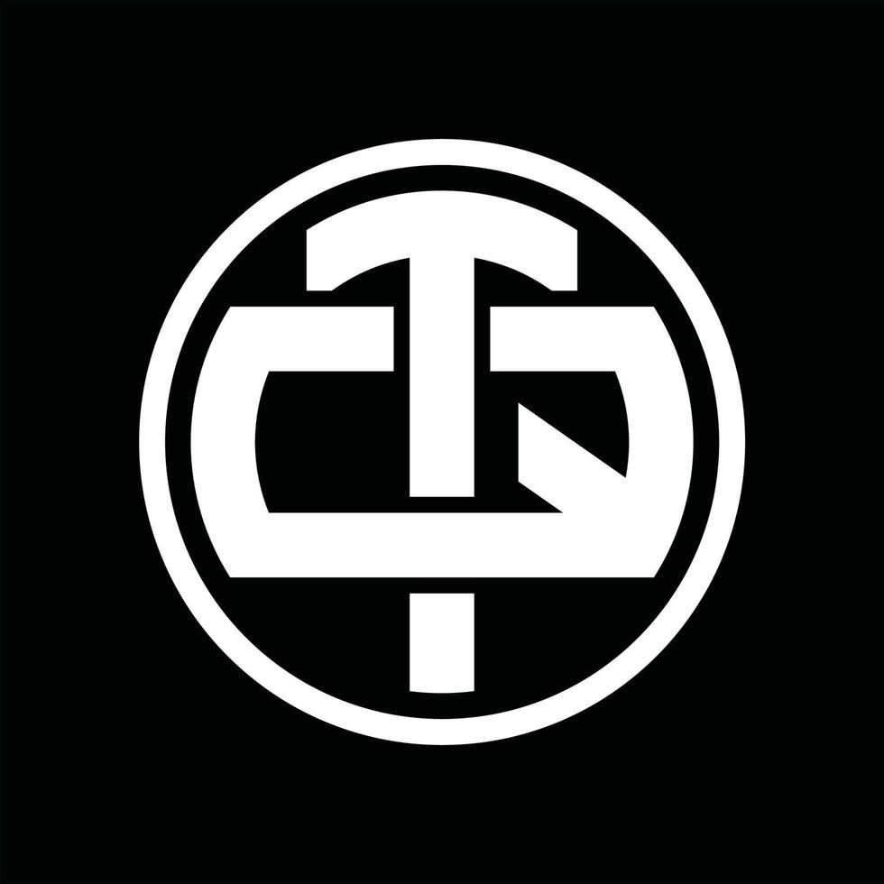 TQ Logo monogram design template vector