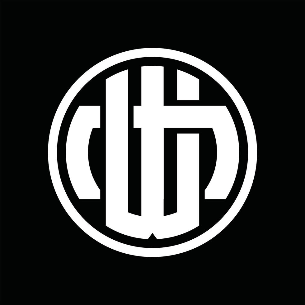 WM Logo monogram design template vector