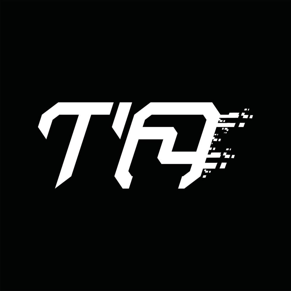 TA Logo monogram abstract speed technology design template vector
