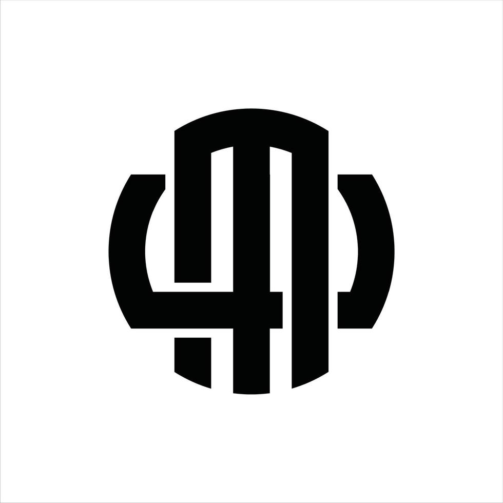 MW Logo monogram design template vector