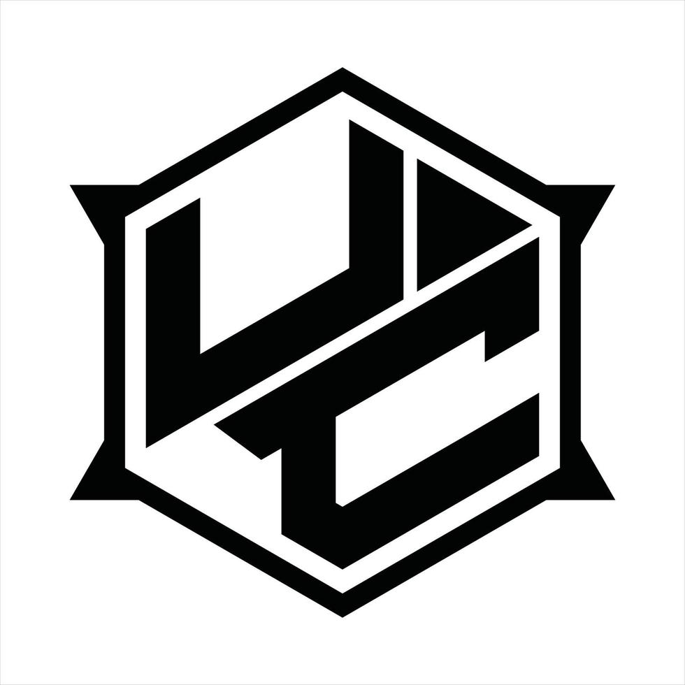 UC Logo monogram design template vector