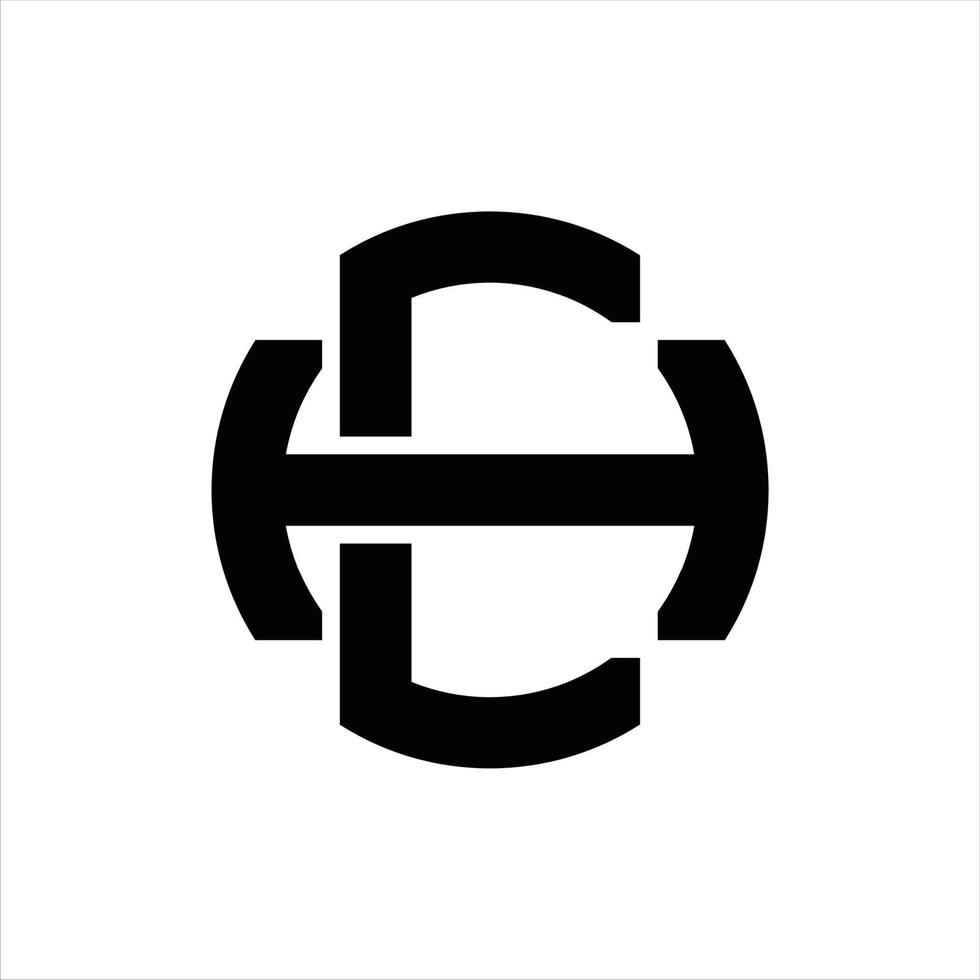 CH Logo monogram design template vector