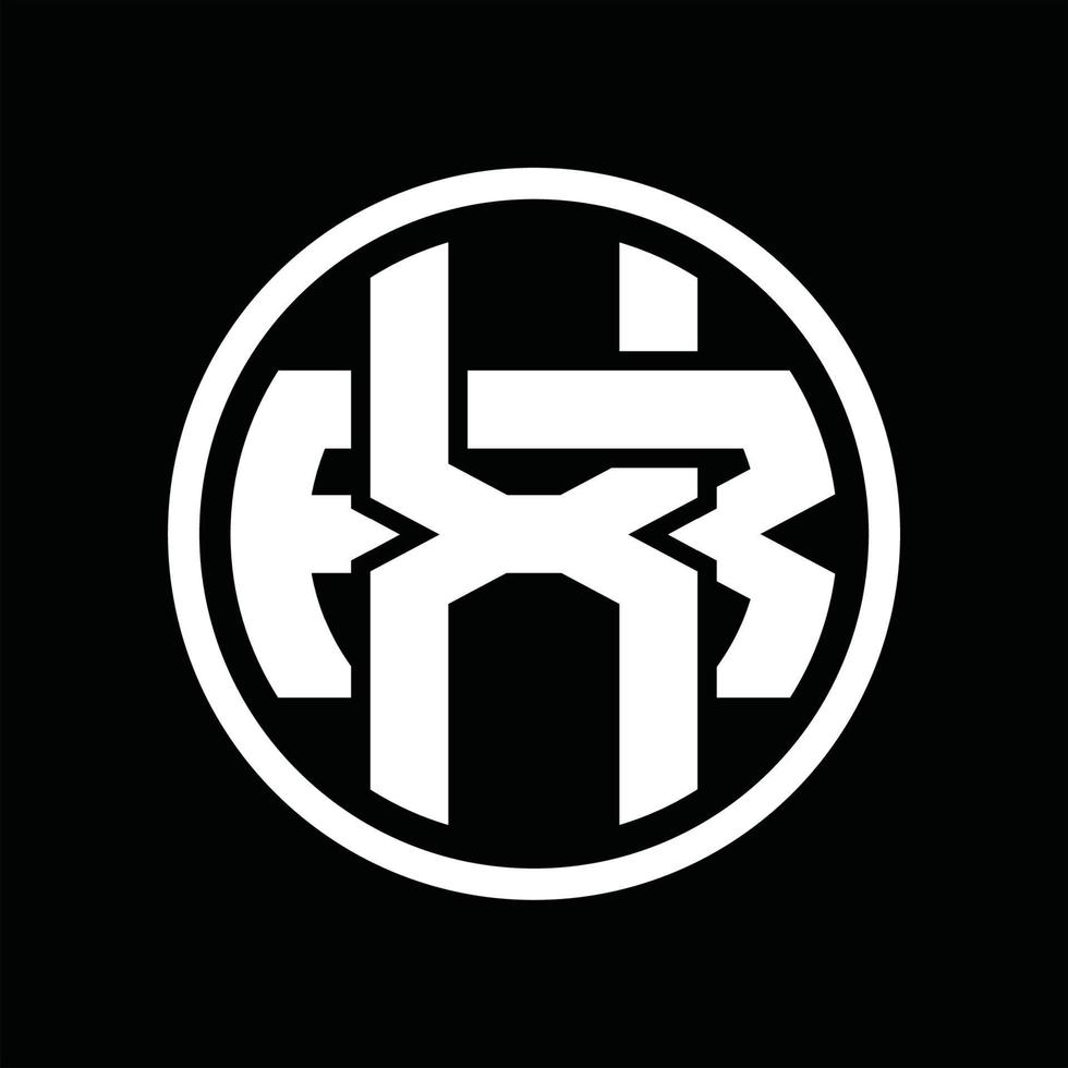 XR Logo monogram design template vector