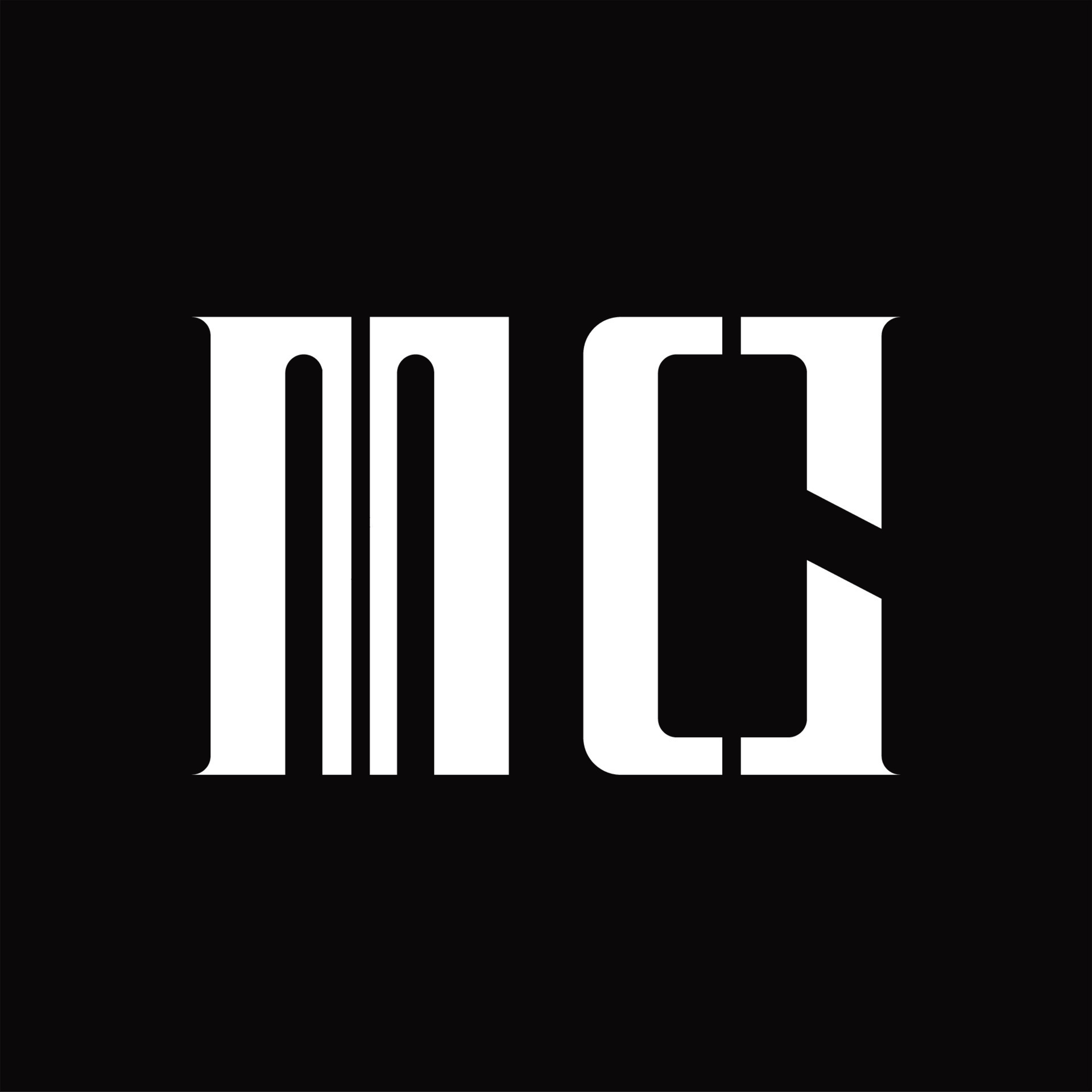 MC Logo monogram with middle slice design template 16570455 Vector Art ...