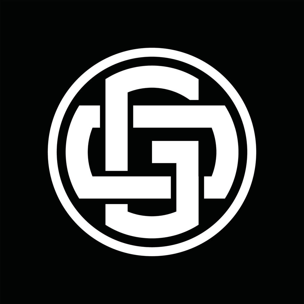 GO Logo monogram design template vector