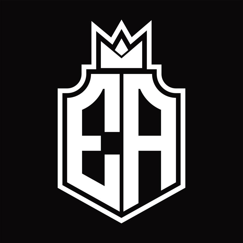 EA Logo monogram design template vector
