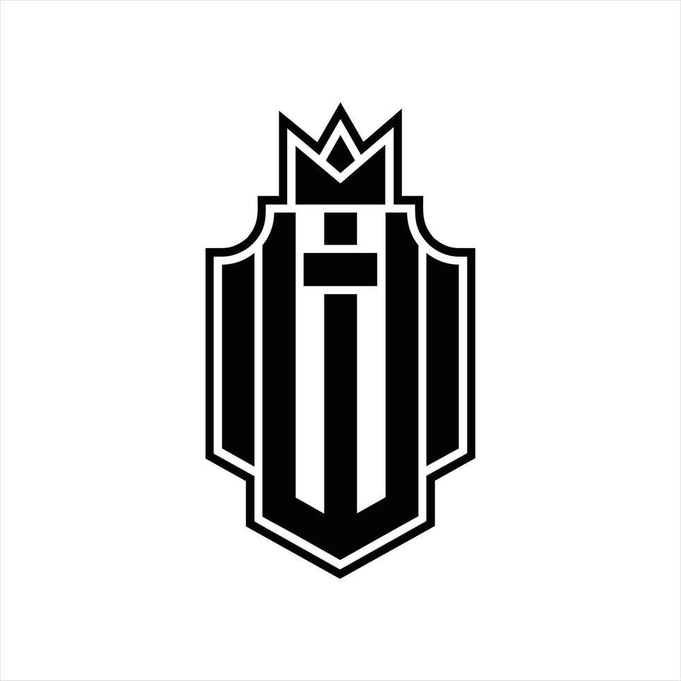 WM Logo monogram design template vector