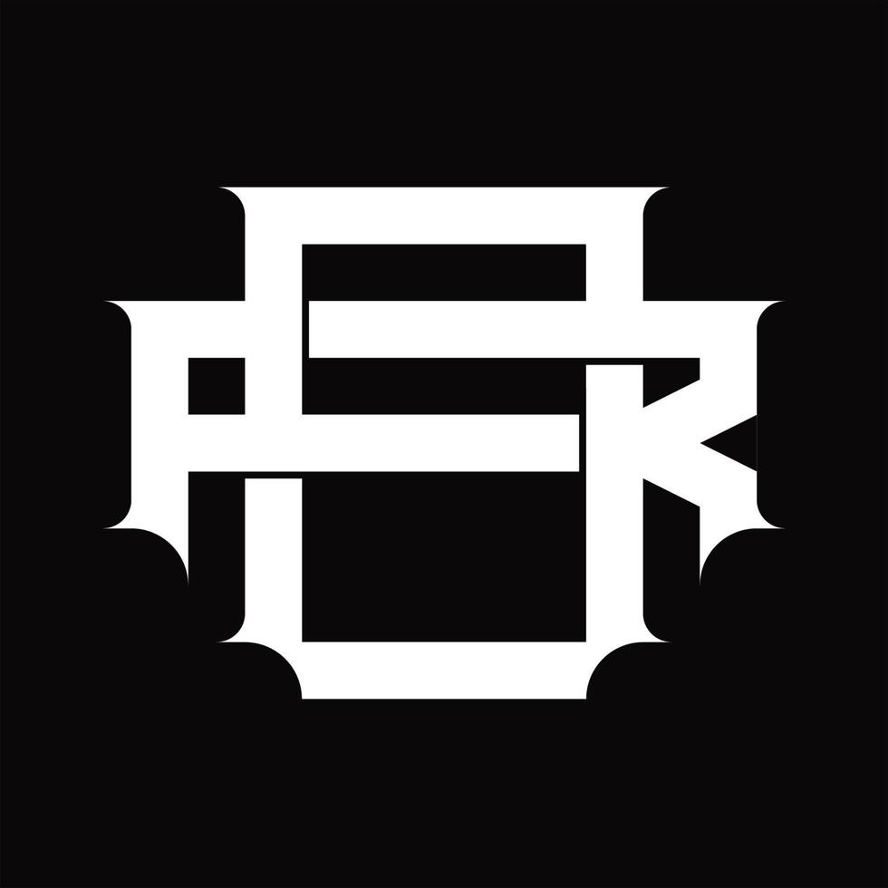 RO Logo monogram with vintage overlapping linked style design template vector