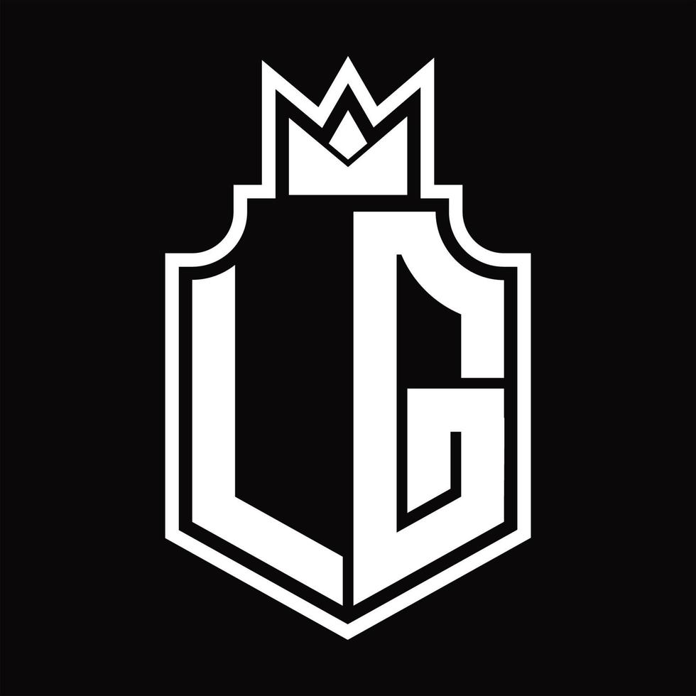 LG Logo monogram design template vector