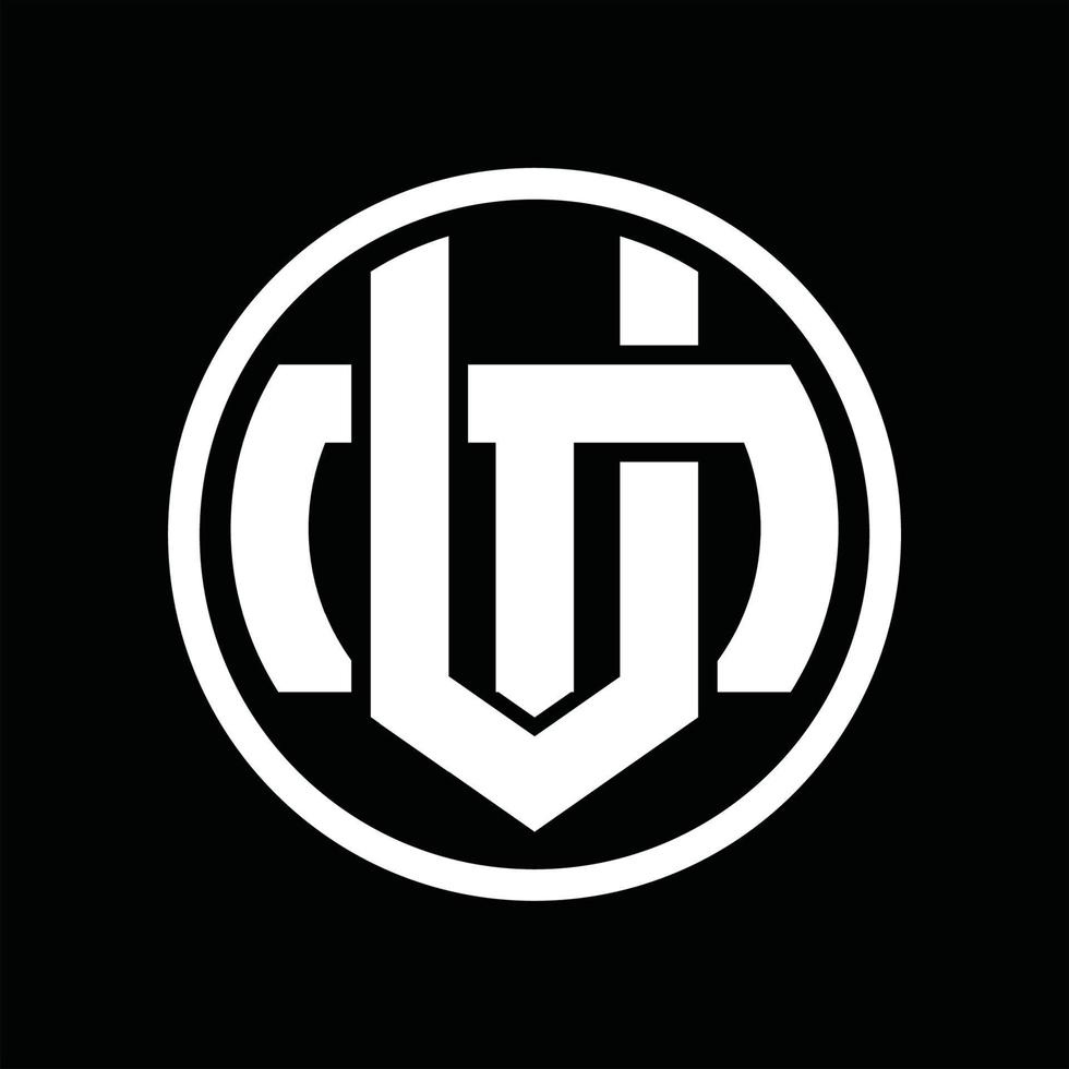 VM Logo monogram design template vector