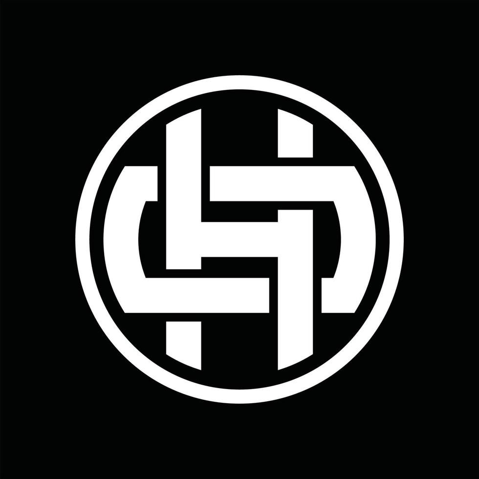 HO Logo monogram design template vector