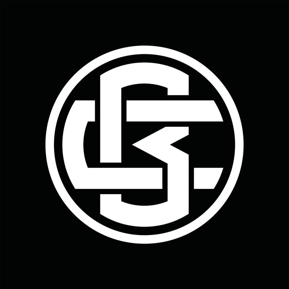 BC Logo monogram design template vector