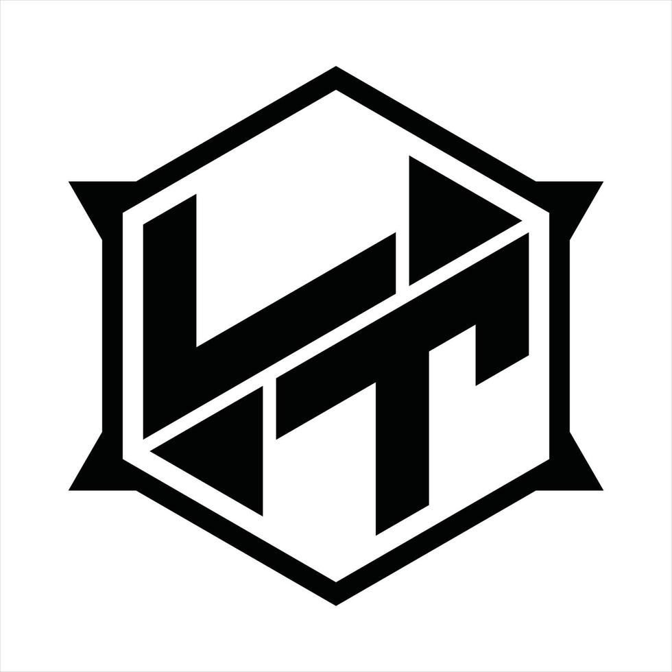 LT Logo monogram design template vector