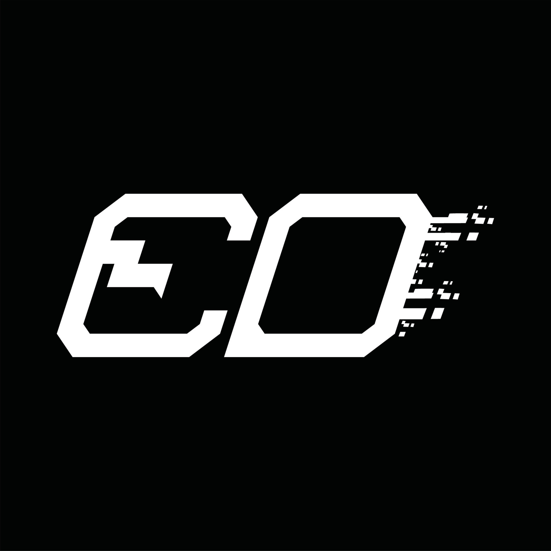 ED Logo monogram abstract speed technology design template 16572469