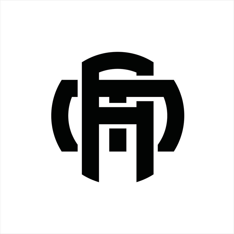 AM Logo monogram design template vector