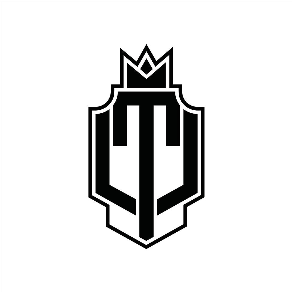 TW Logo monogram design template vector